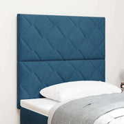 LED glava kreveta Tamno plava 90 cm Baršun