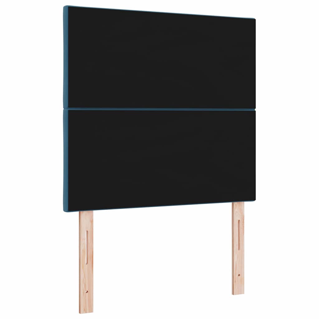 LED glava kreveta Tamno plava 90 cm Baršun