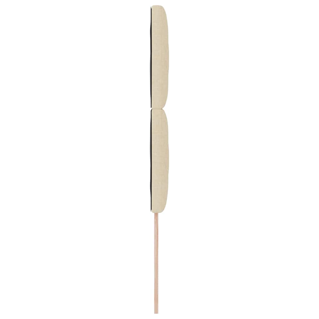 LED glava kreveta Krema 100 cm tkanina