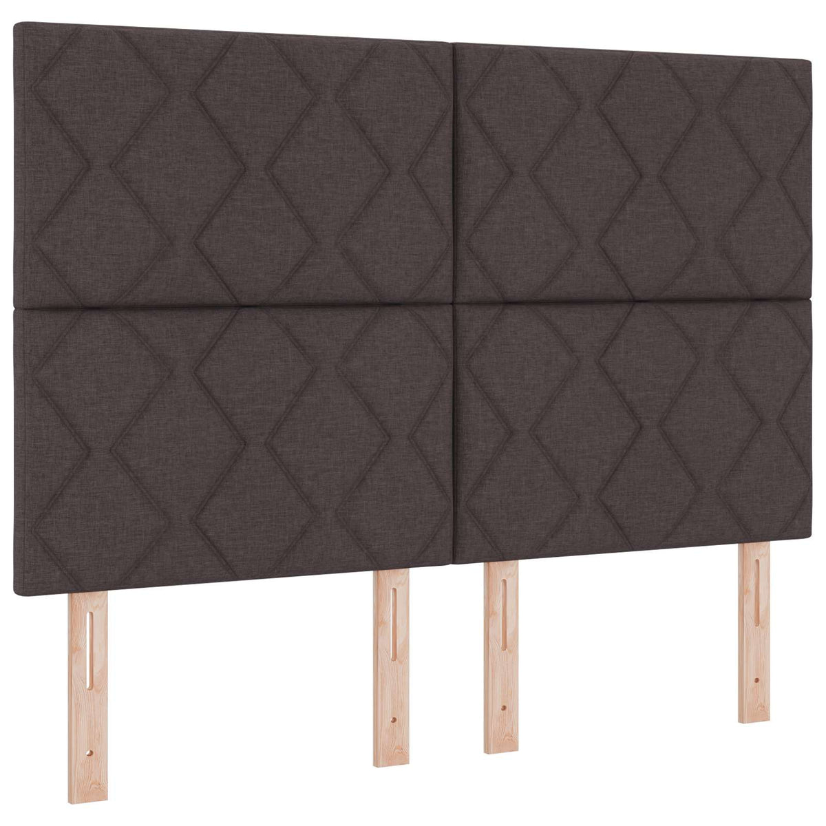 LED glava kreveta Svijetlo siva 144 cm tkanina