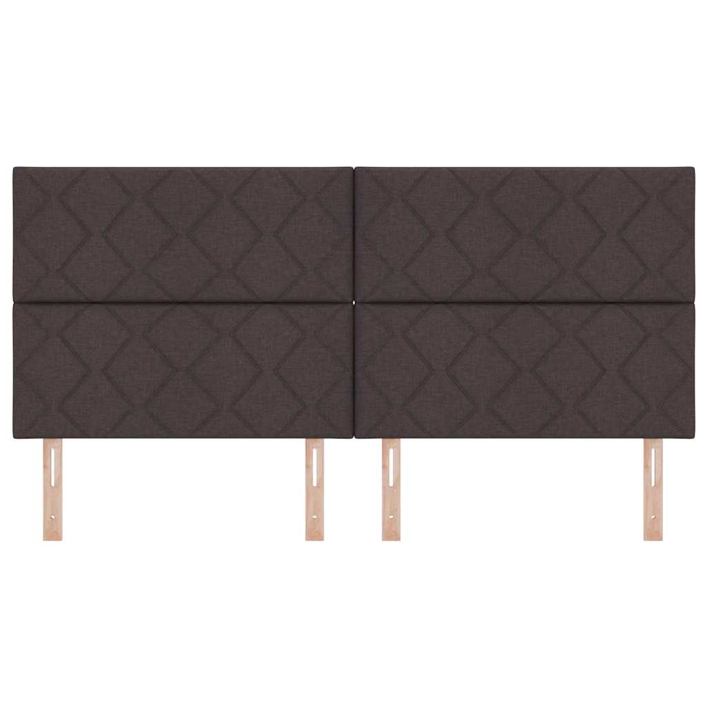 LED glava kreveta Svijetlo siva 200 cm tkanina