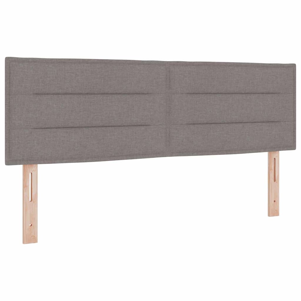 Krevet s opruga kutije Sivo-smeđa 140 x 190 cm tkanina