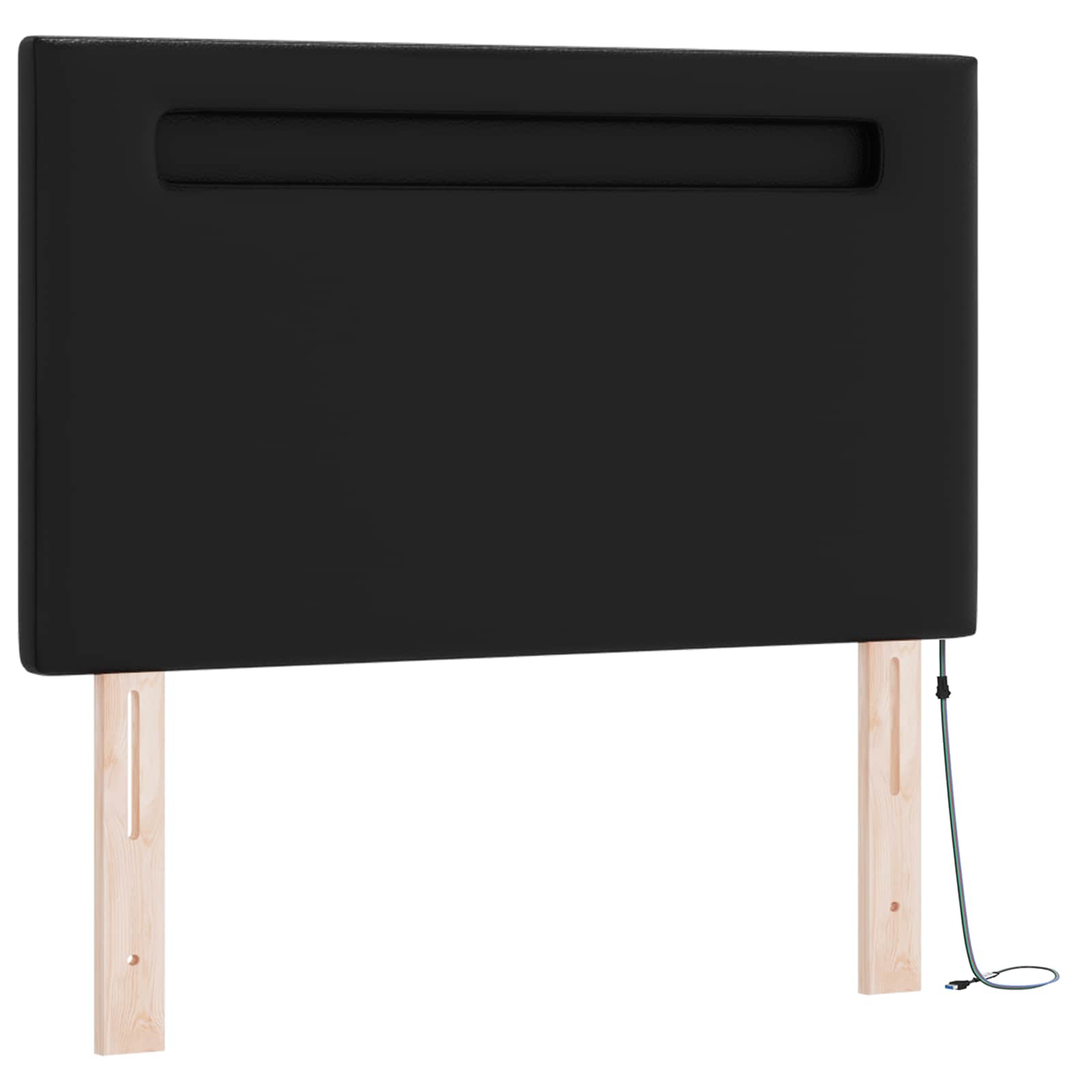 Krevet s opruga kutije Crna 120 x 200 cm Umjetna koža