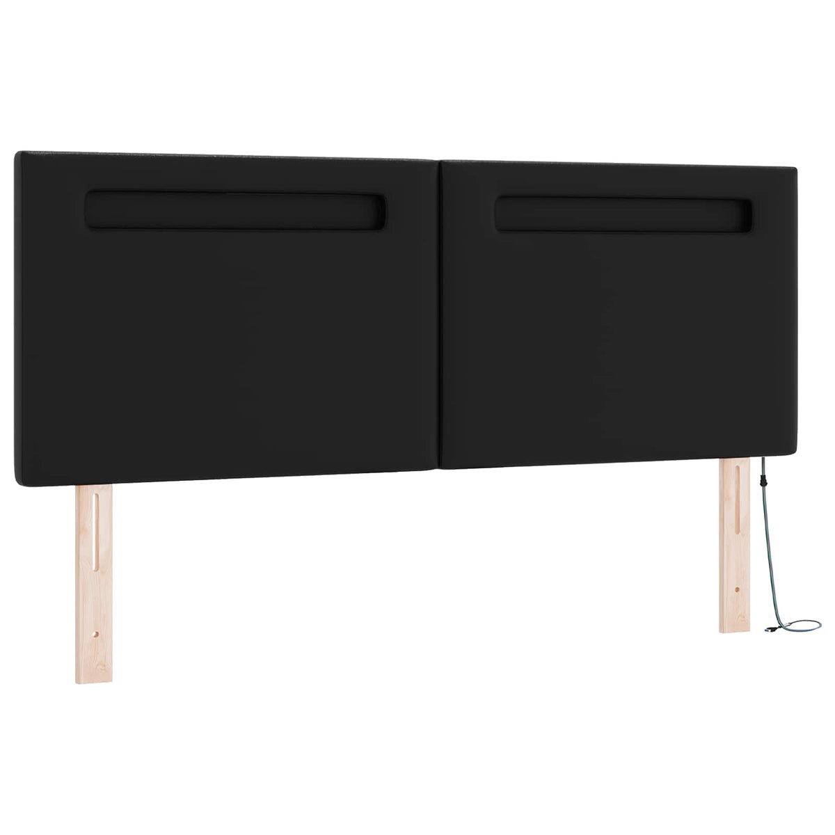 Krevet s opruga kutije Crna 140 x 190 cm Umjetna koža