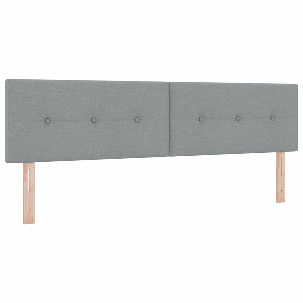 Krevet s opruga kutije Svjetlosiva 180 x 200 cm tkanina