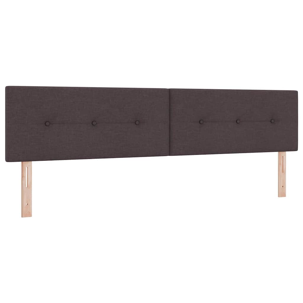 Krevet s opruga kutije Tamno smeđa 200 x 200 cm tkanina