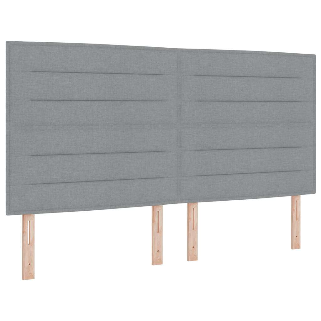 Krevet s opruga kutije Svjetlosiva 180 x 200 cm tkanina