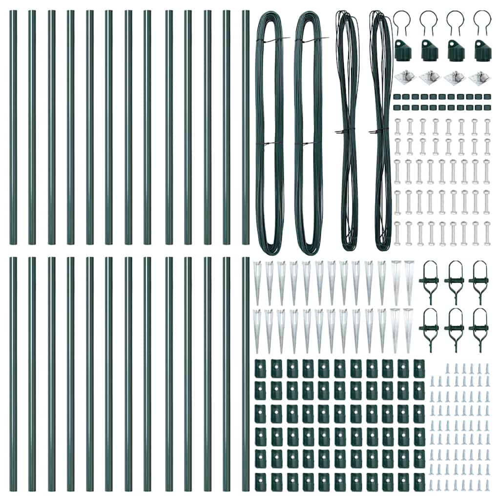 Stup za ogradu 26 pcs Siva 3,2 x 3,2 x 145 cm