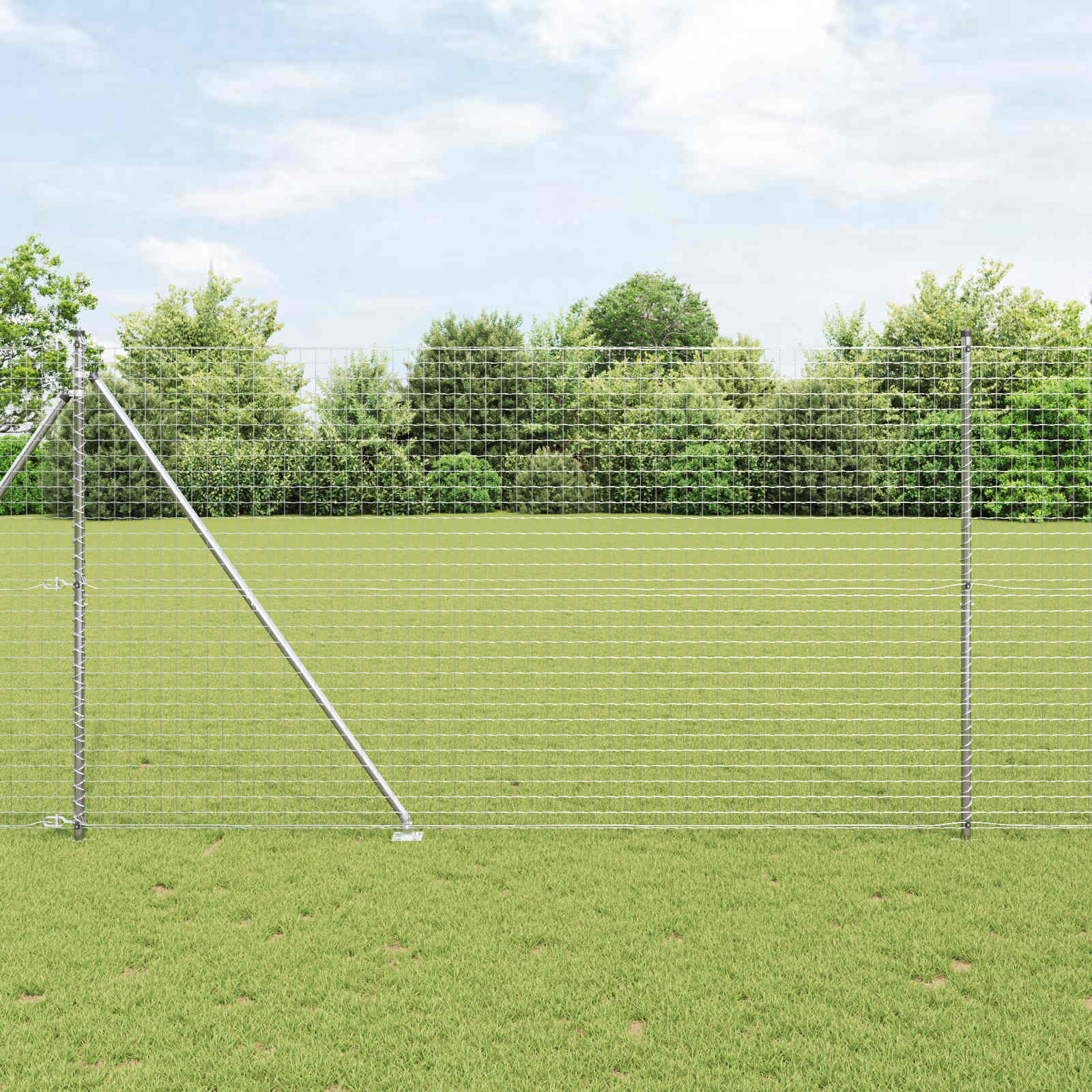 Stup za ogradu 26 pcs Siva 3,2 x 3,2 x 215 cm