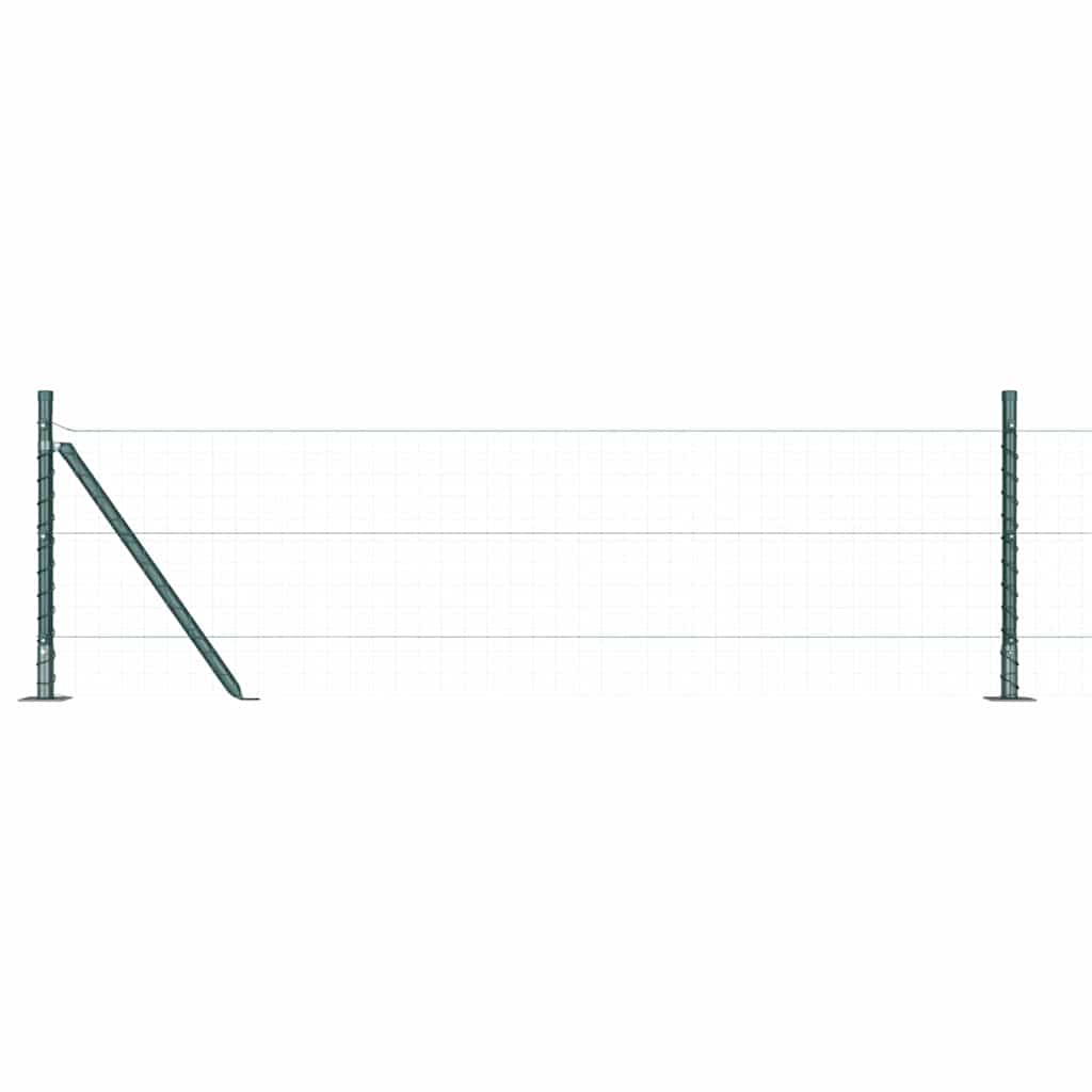 Stup za ogradu 26 pcs Siva 3,2 x 3,2 x 50 cm
