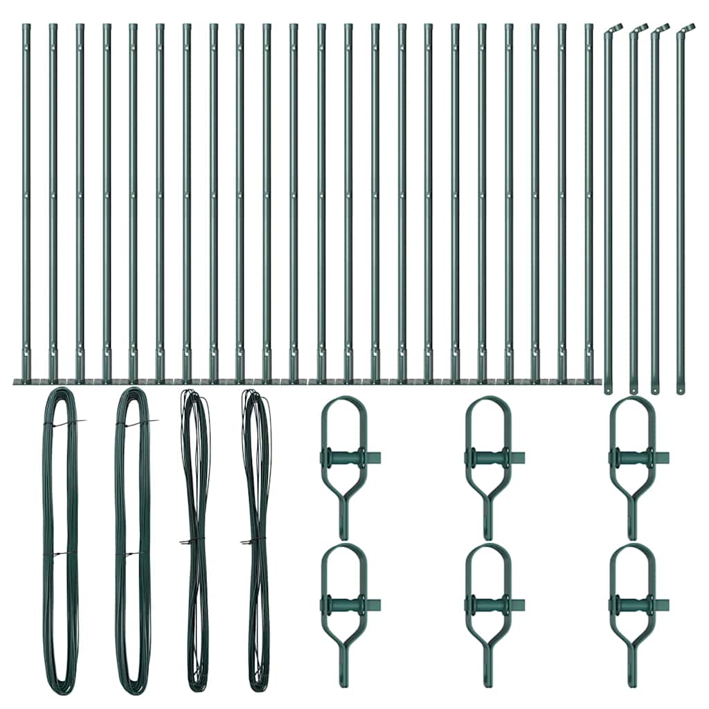 Stup za ogradu 26 pcs Siva 3,2 x 3,2 x 50 cm