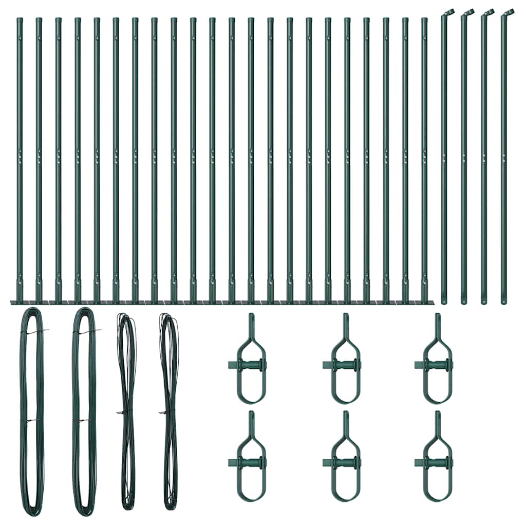 Stup za ogradu 26 pcs Siva 3,2 x 3,2 x 130 cm