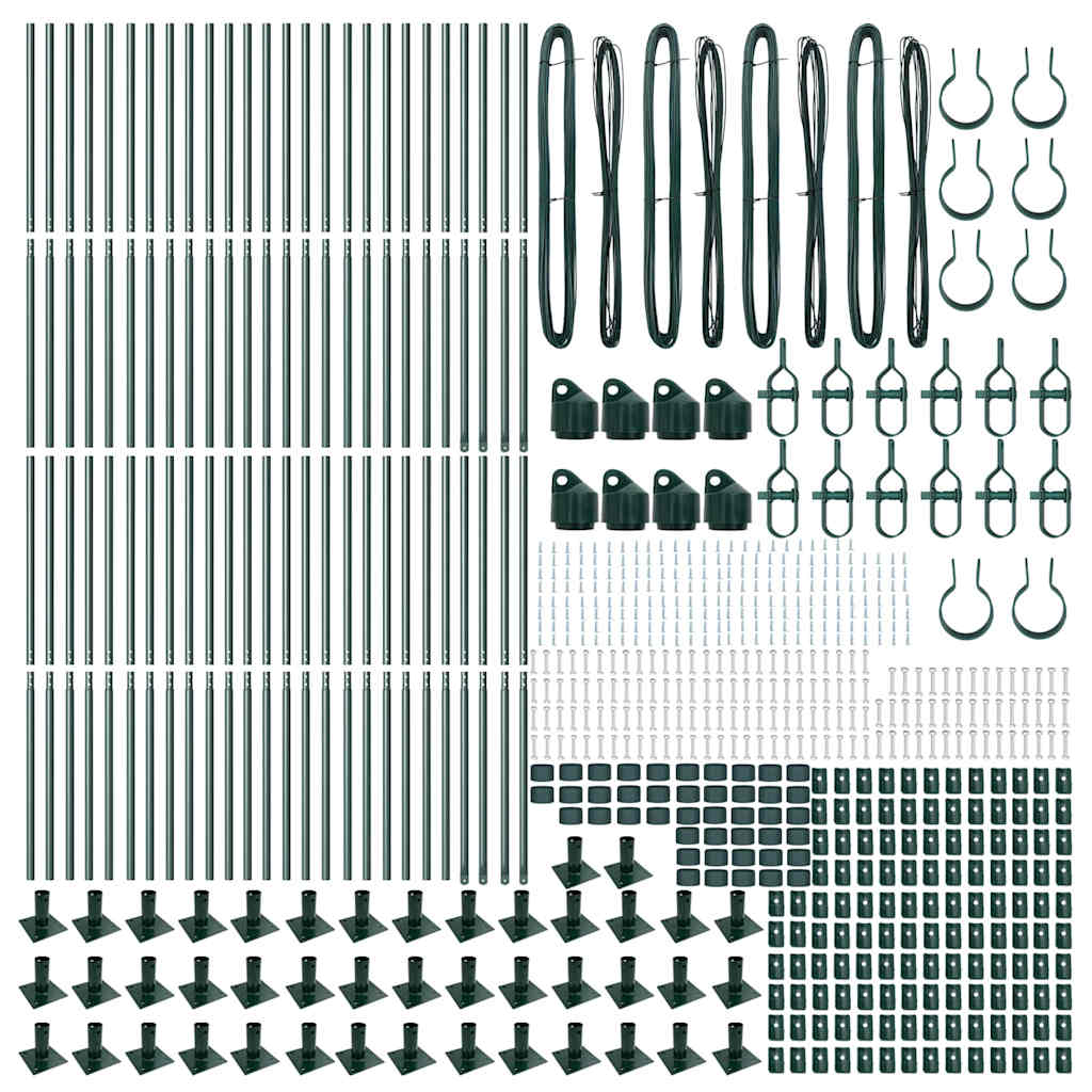 Stup za ogradu 52 pcs Siva 3,2 x 3,2 x 160 cm