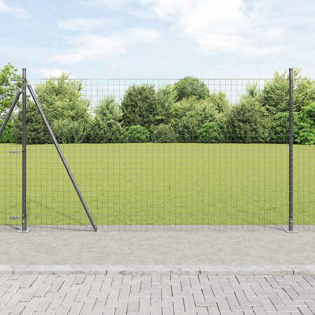 Stup za ogradu 26 pcs Siva 3,2 x 3,2 x 160 cm