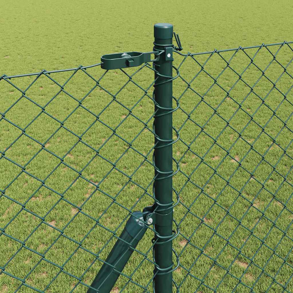 Stup za ogradu Zelena 10 x 1,6 m (40 x 40 mm mreža) Čelik i PVC
