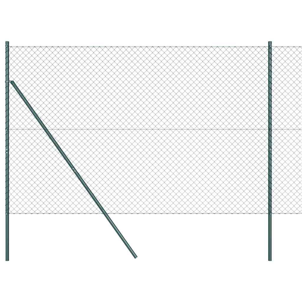 Stup za ogradu Zelena 10 x 1,6 m (40 x 40 mm mreža) Čelik i PVC