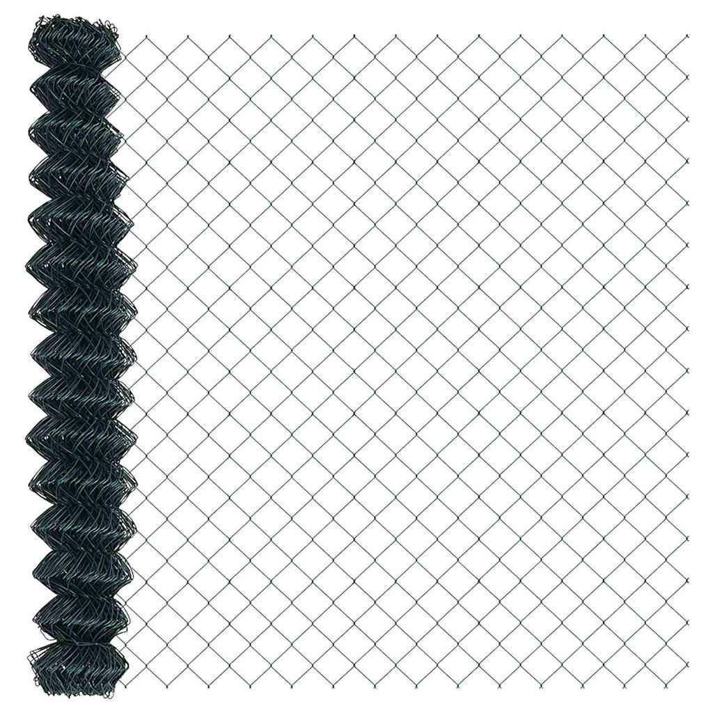 Stup za ogradu Zelena 10 x 1,6 m (40 x 40 mm mreža) Čelik i PVC