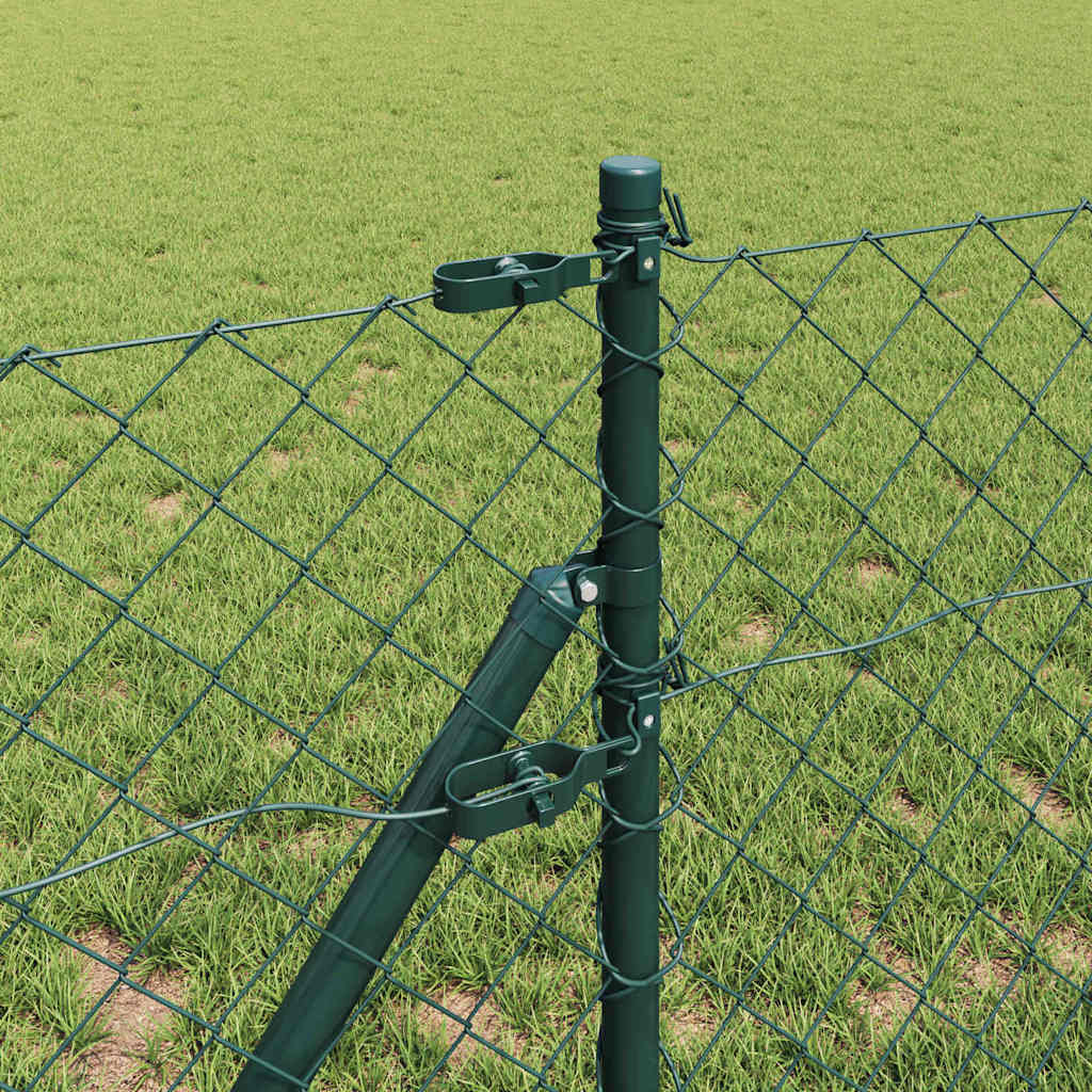 Stup za ogradu Zelena 10 x 0,6 m (60 x 60 mm mreža) Čelik i PVC