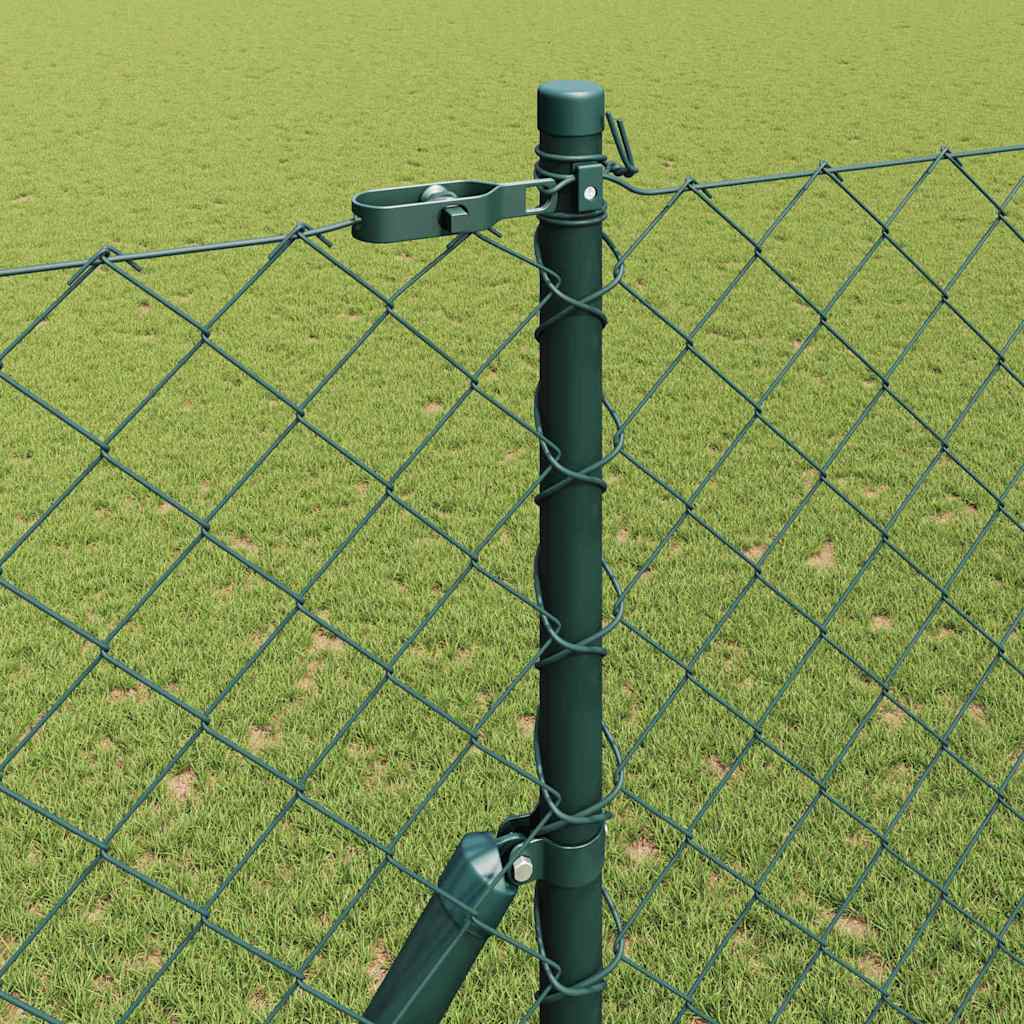 Stup za ogradu Zelena 10 x 1,6 m (60 x 60 mm mreža) Čelik i PVC