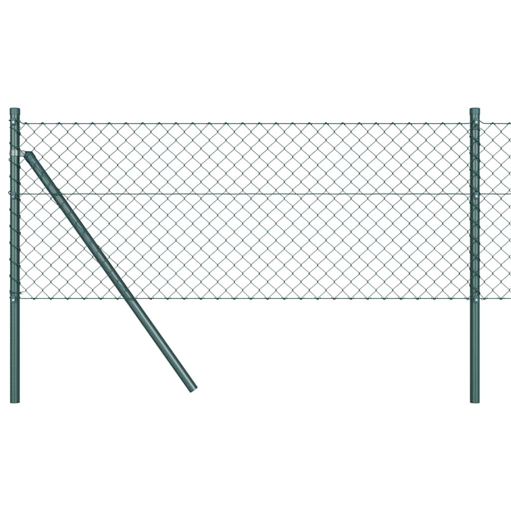 Stup za ogradu Zelena 25 x 0,4 m (40 x 40 mm mreža) Čelik i PVC