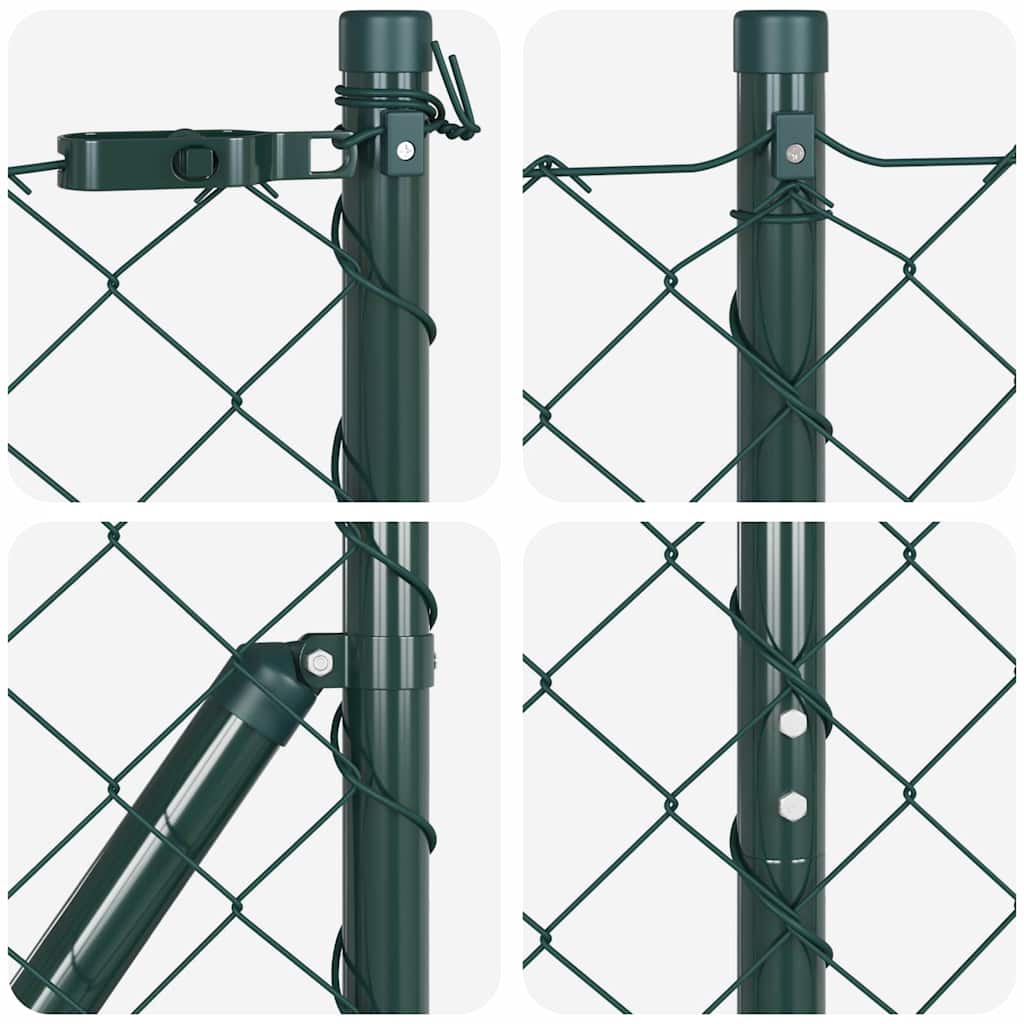 Stup za ogradu Zelena 25 x 1,2 m (60 x 60 mm mreža) Čelik i PVC
