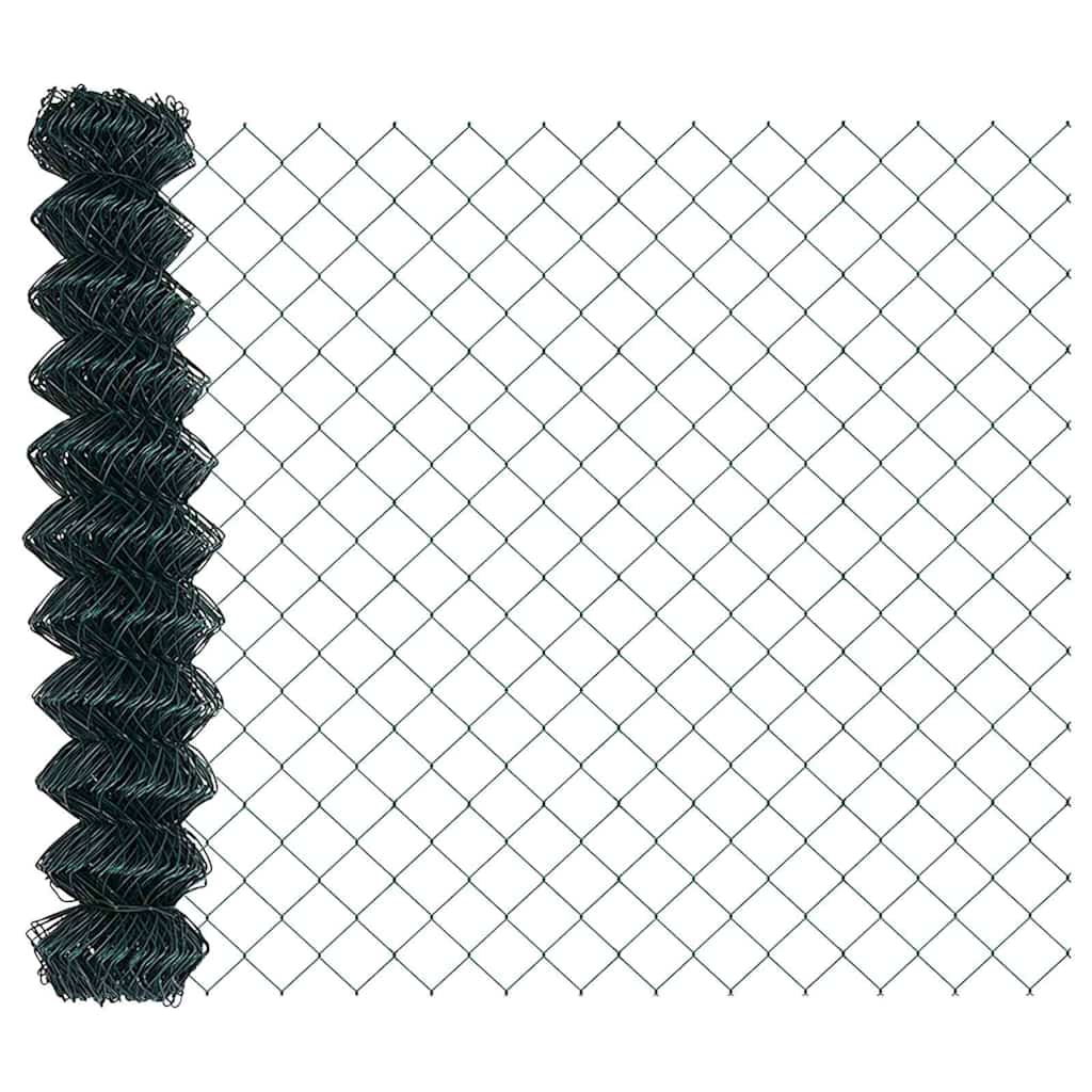 Stup za ogradu Zelena 25 x 1,2 m (60 x 60 mm mreža) Čelik i PVC