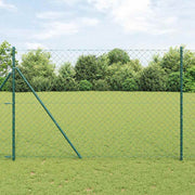 Stup za ogradu Zelena 25 x 1,6 m (60 x 60 mm mreža) Čelik i PVC