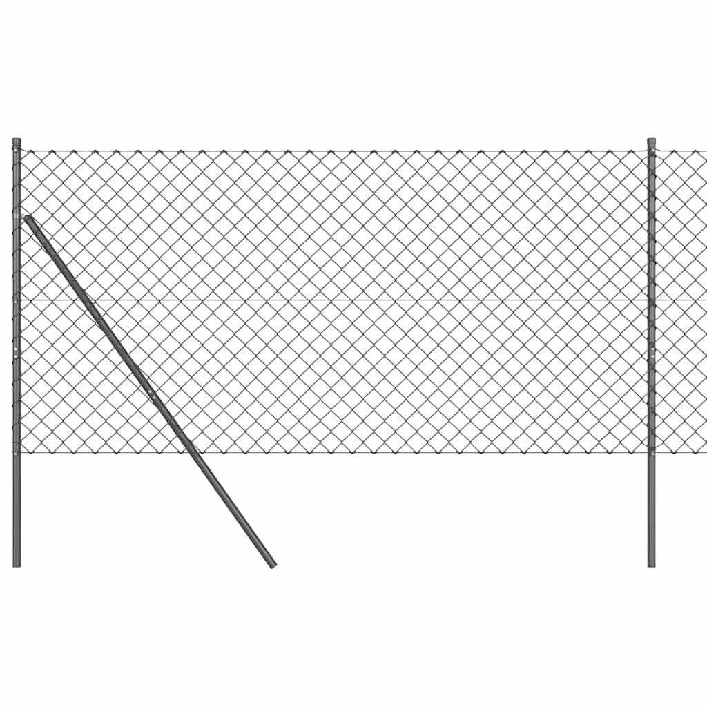 Stup za ogradu Siva 25 x 1 m (60 x 60 mm mreža) Čelik