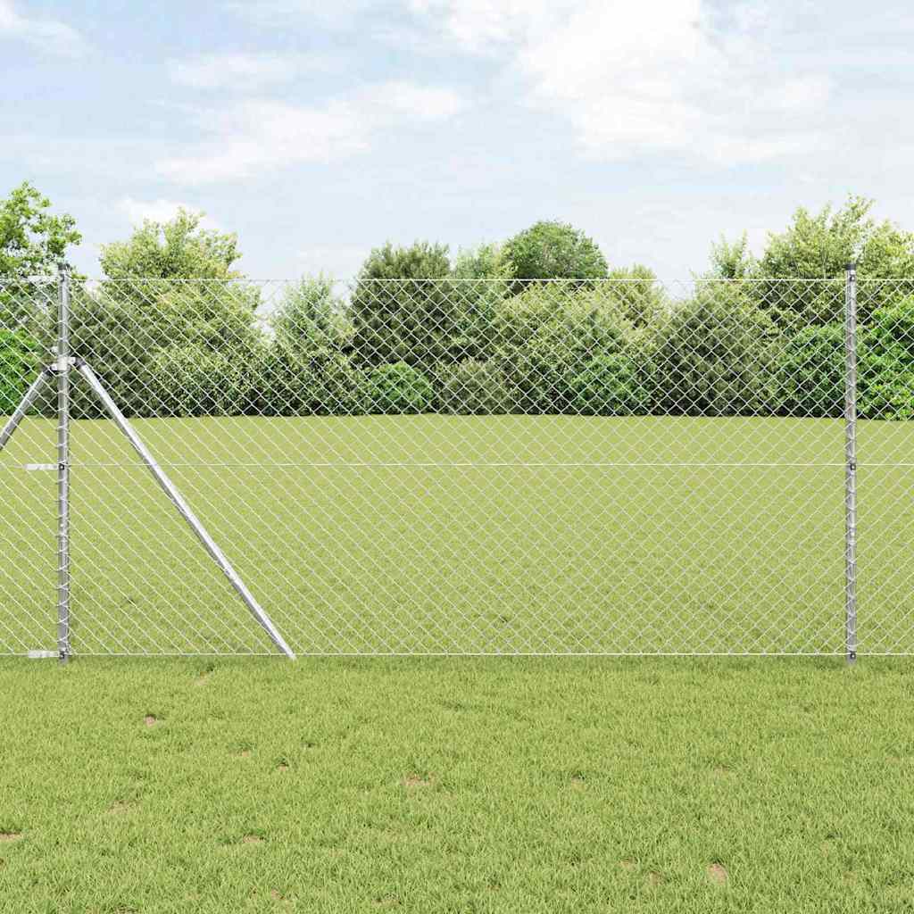 Stup za ogradu Srebrno 10 x 1,2 m (40 x 40 mm mrežica) Čelik
