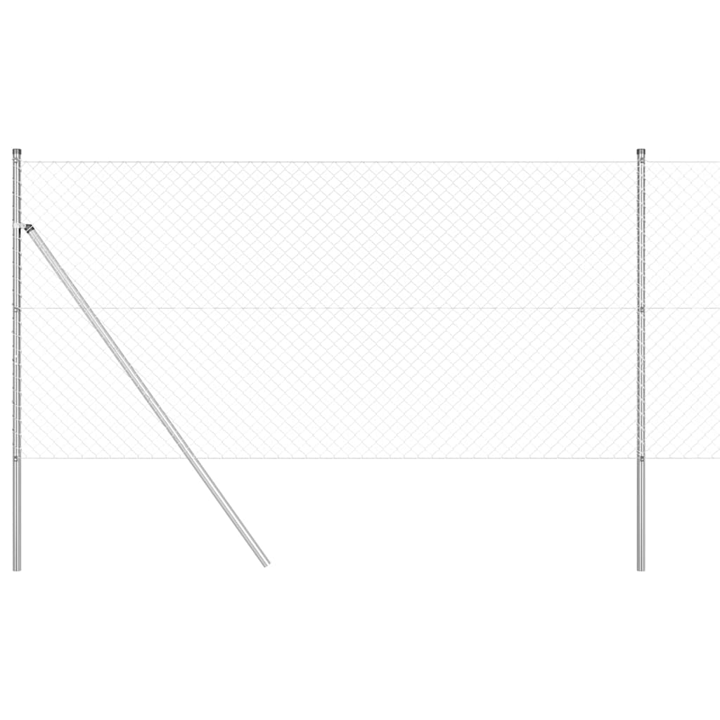 Stup za ogradu Srebrno 10 x 1,2 m (40 x 40 mm mrežica) Čelik