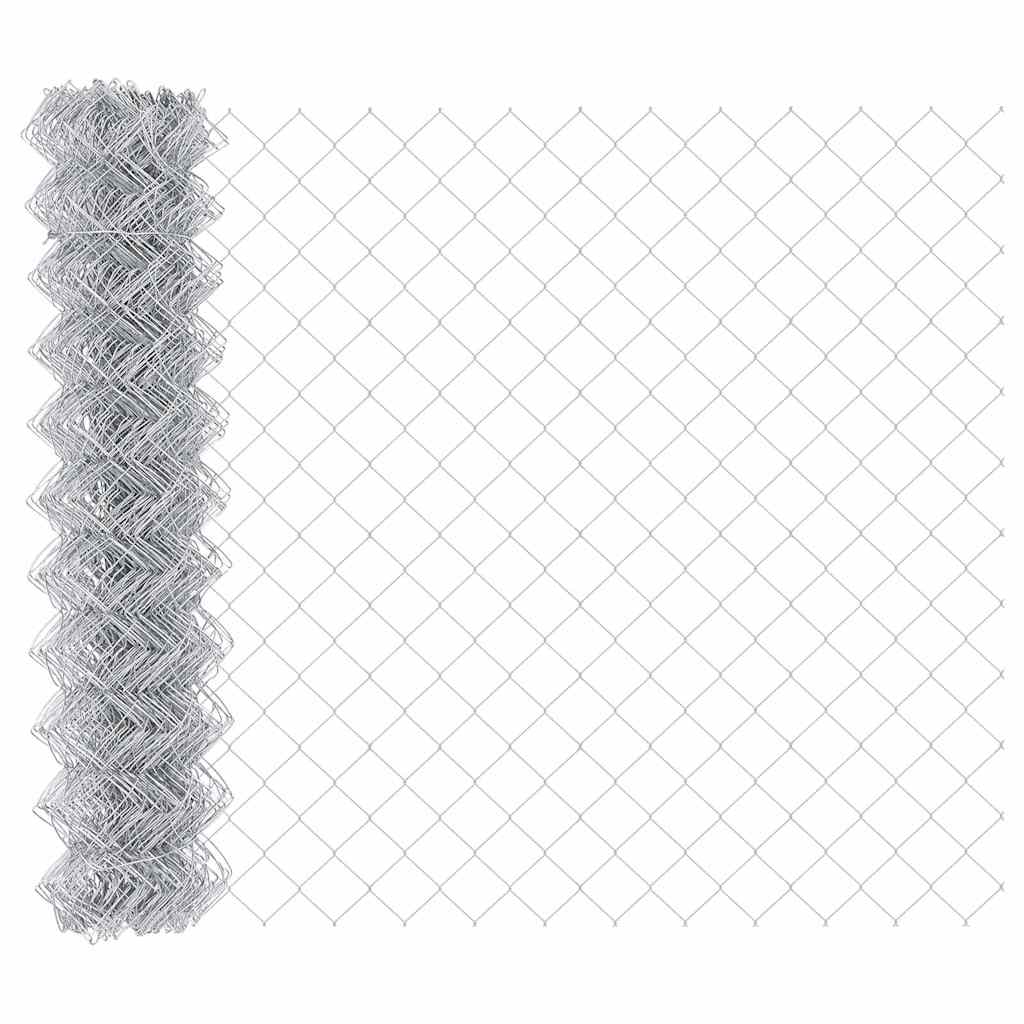 Stup za ogradu Srebrno 10 x 1,2 m (40 x 40 mm mrežica) Čelik