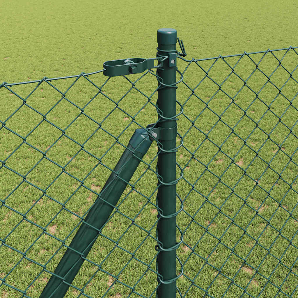 Stup za ogradu Zelena 10 x 1,6 m (40 x 40 mm mreža) Čelik i PVC
