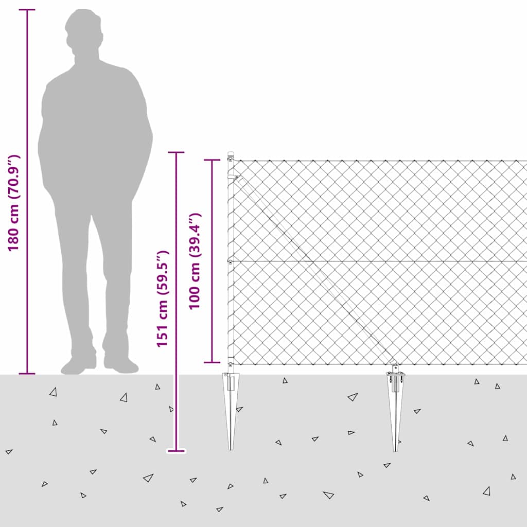 Zavareno žičano ograđivanje s bodljama 10 x 1 m Zelena Mreža