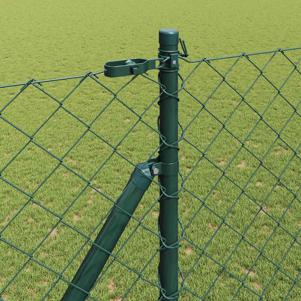 Stup za ogradu Zelena 10 x 1,6 m (60 x 60 mm mreža) Čelik i PVC
