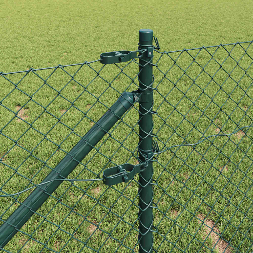 Stup za ogradu Zelena 25 x 0,4 m (40 x 40 mm mreža) Čelik i PVC