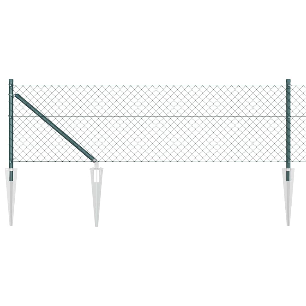 Stup za ogradu Zelena 25 x 0,4 m (40 x 40 mm mreža) Čelik i PVC