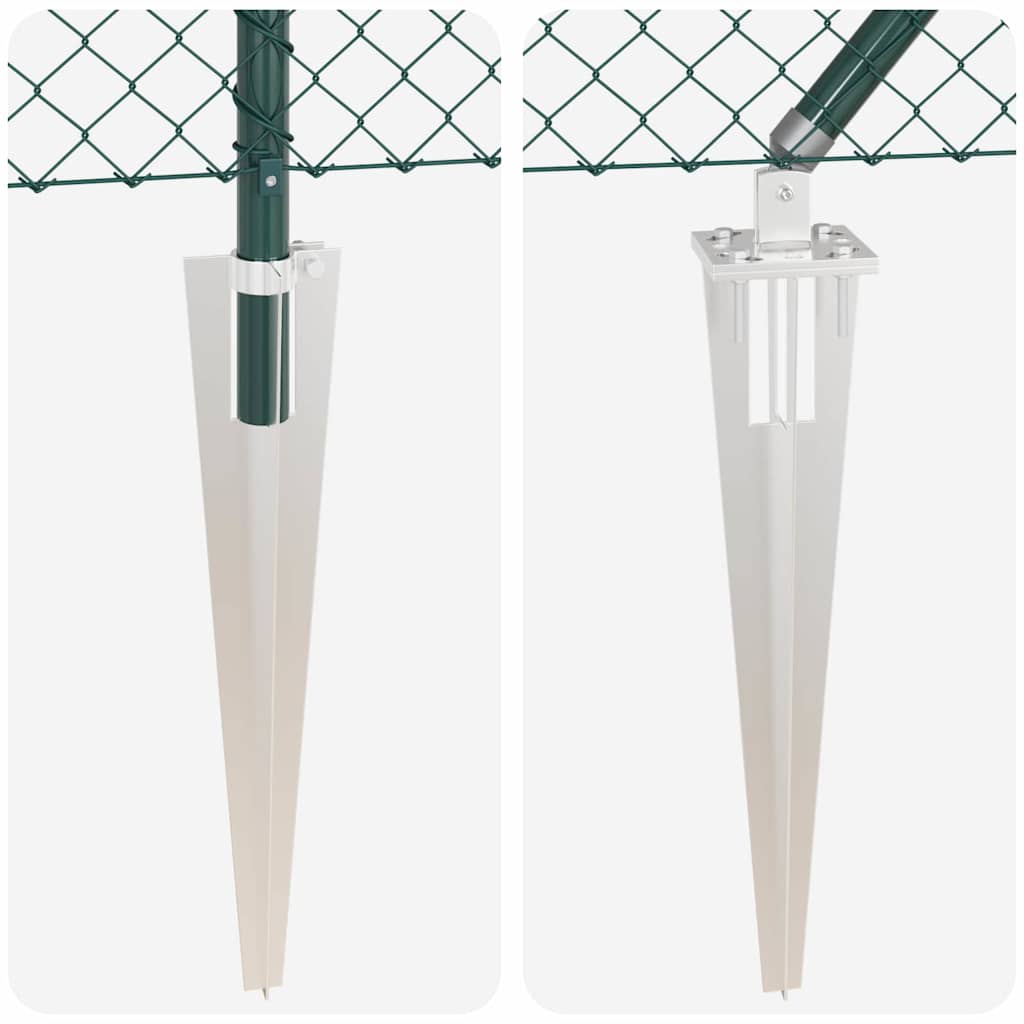 Stup za ogradu Zelena 25 x 0,6 m (40 x 40 mm mreža) Čelik i PVC