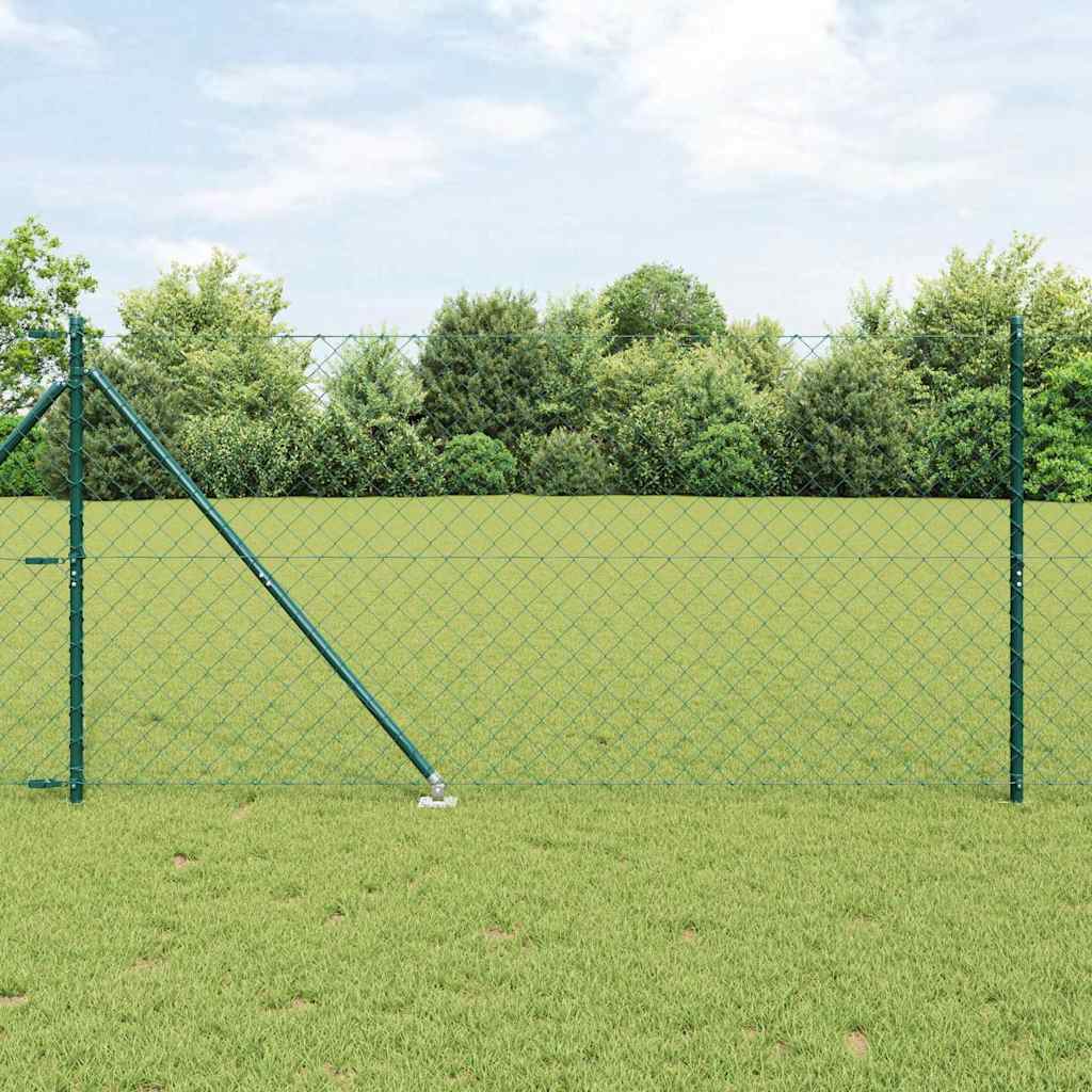 Stup za ogradu Zelena 25 x 1,2 m (60 x 60 mm mreža) Čelik i PVC