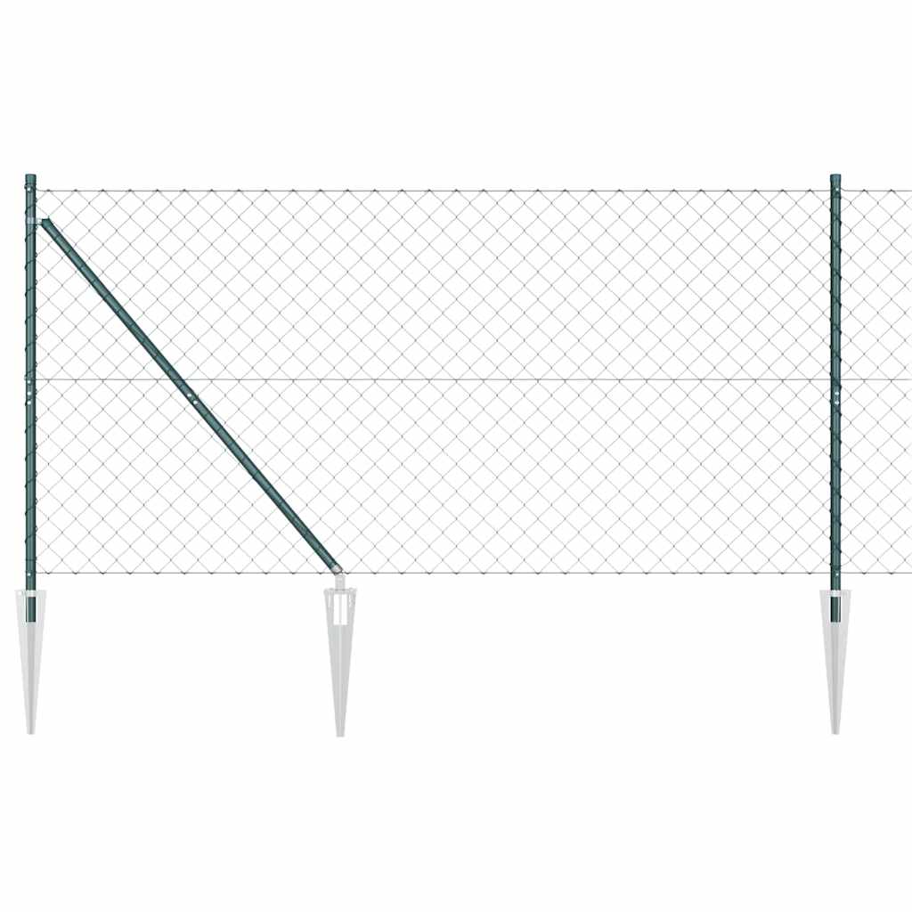 Stup za ogradu Zelena 25 x 1,2 m (60 x 60 mm mreža) Čelik i PVC
