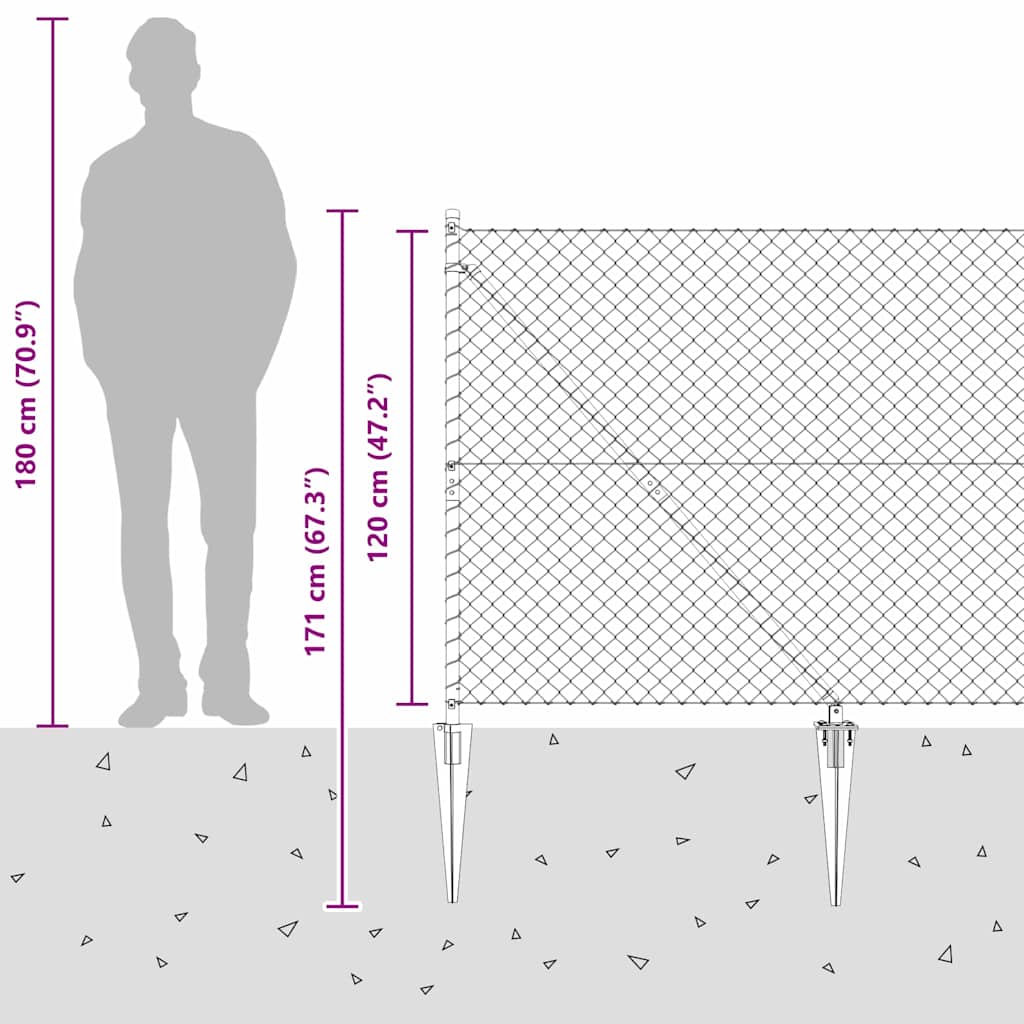 Zavareno žičano ograđivanje s bodljama 10 x 1,2 m Siva Mreža