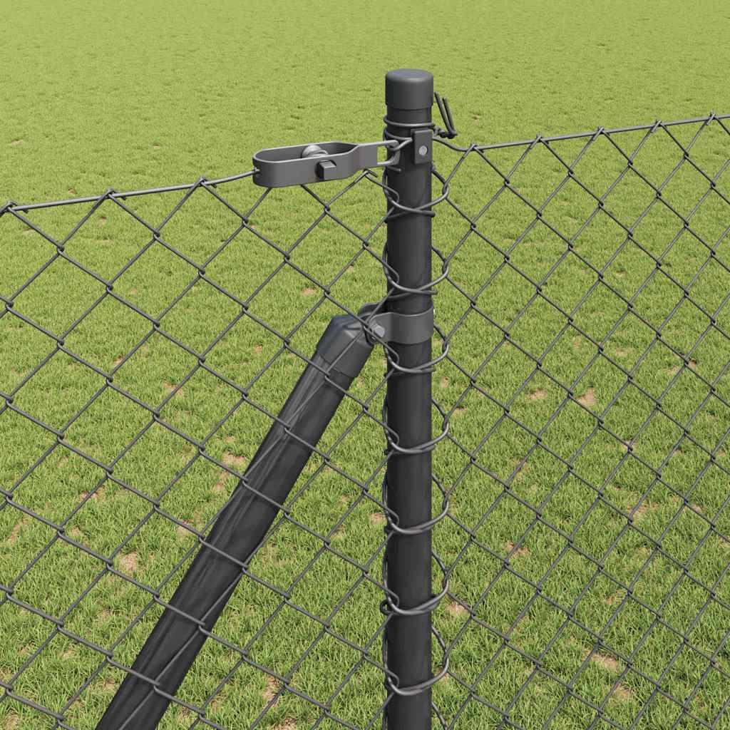 Stup za ogradu Siva 25 x 1,5 m (60 x 60 mm mreža) Čelik