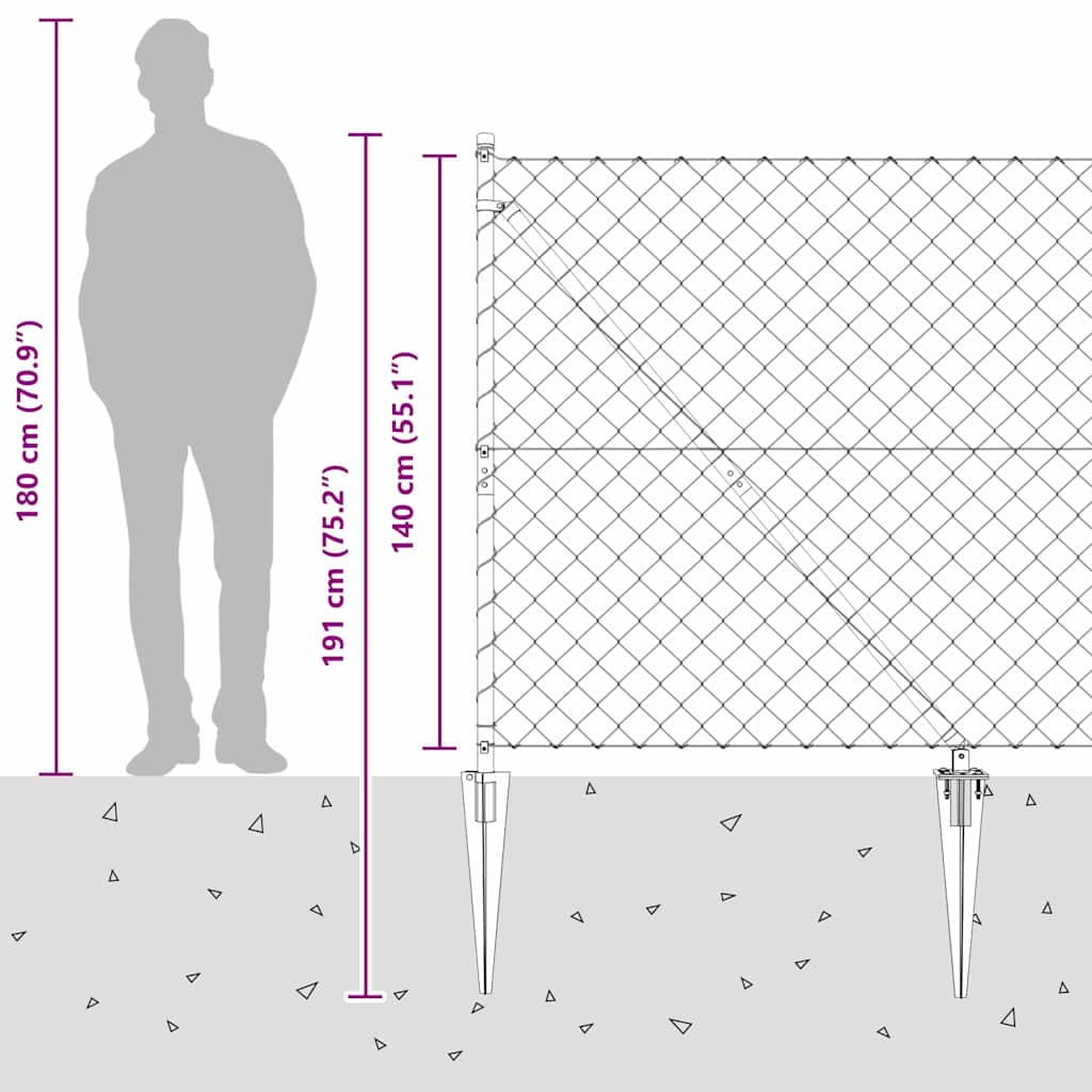Zavareno žičano ograđivanje s bodljama 10 x 1,4 m Srebrna Mreža