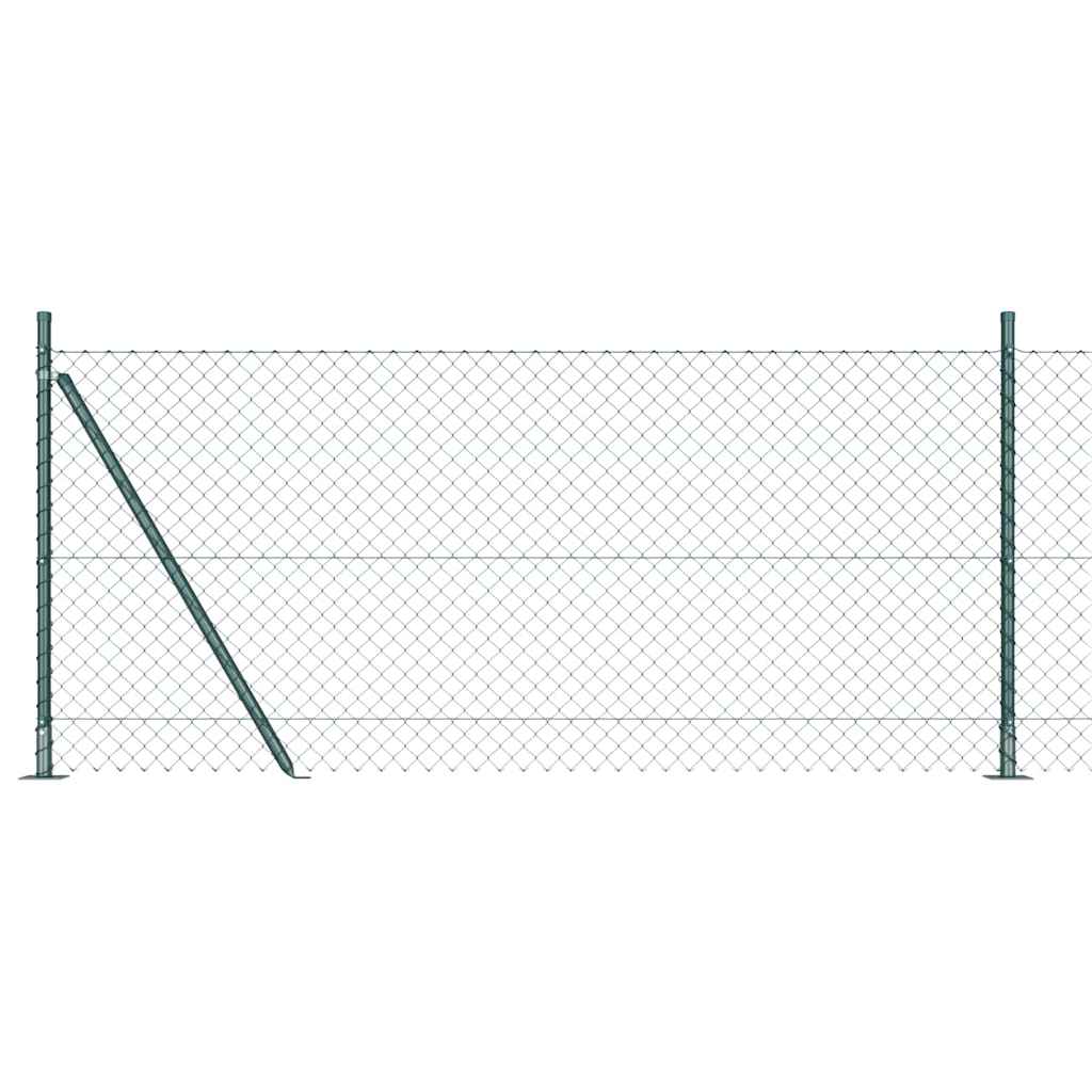 Zavareno žičano ogradno mreža s betonskom podlogom 10 x 0,8 m