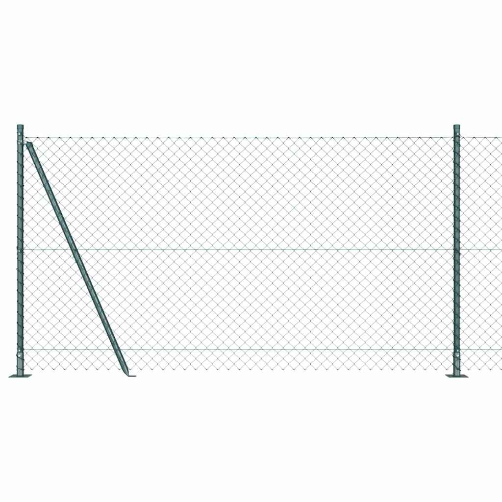 Ograde od lanca s betonskom podlogom 10 x 1,2 m Zelena Mreža