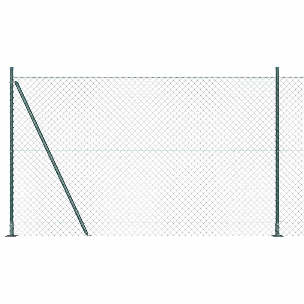 Ograde od lanca s betonskom podlogom 10 x 1,4 m Zelena Mreža
