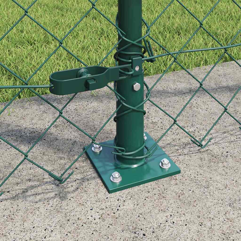 Stup za ogradu Zelena 10 x 1,6 m (60 x 60 mm mreža) Čelik i PVC