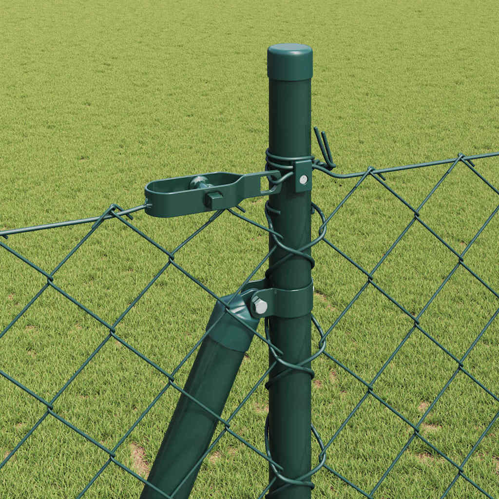 Stup za ogradu Zelena 10 x 1,6 m (60 x 60 mm mreža) Čelik i PVC