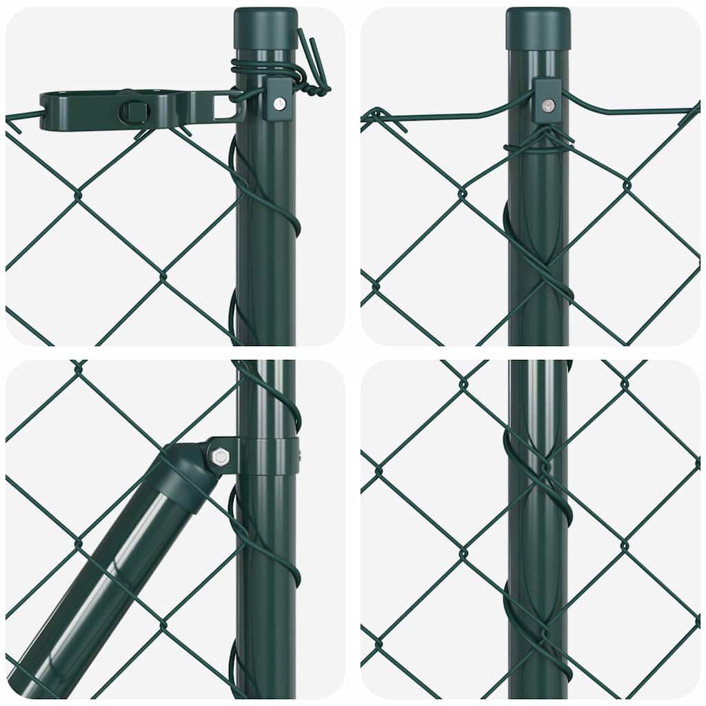 Stup za ogradu Zelena 25 x 0,4 m (mreža 60 x 60 mm) Čelik i PVC