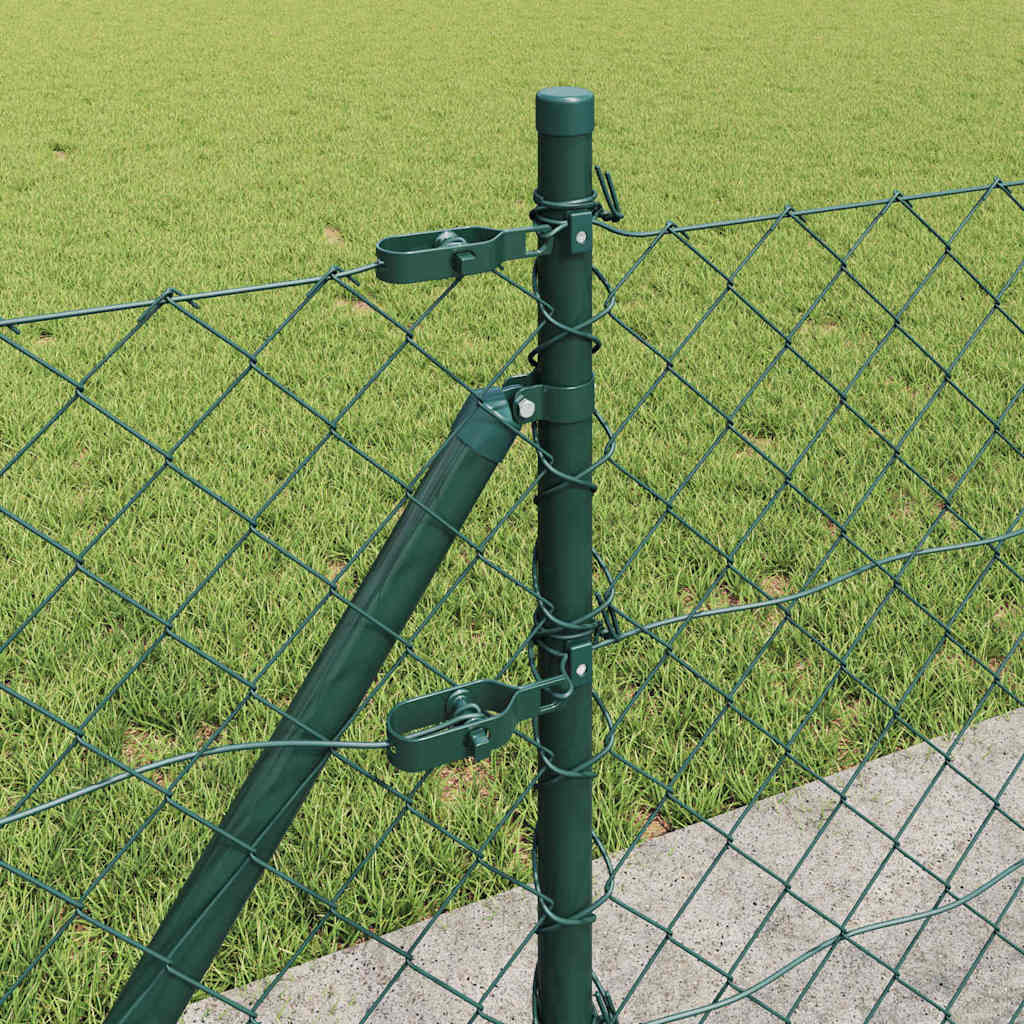 Stup za ogradu Zelena 25 x 0,4 m (mreža 60 x 60 mm) Čelik i PVC