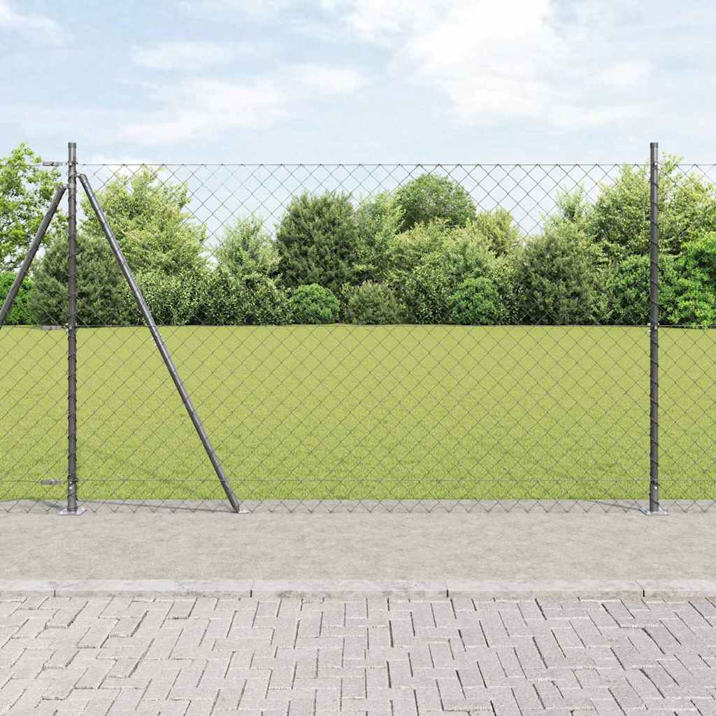 Zavareno žičano ogradno mreža s betonskom podlogom 25 x 1,6 m